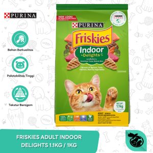 Friskies Indoor Delights Adult Dry Cat Food Makanan Kucing Dewasa 1kg