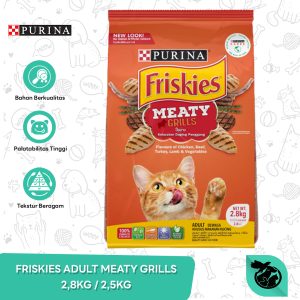 Friskies Meaty Grills Adult Dry Cat Food Makanan Kucing Dewasa 2.5kg