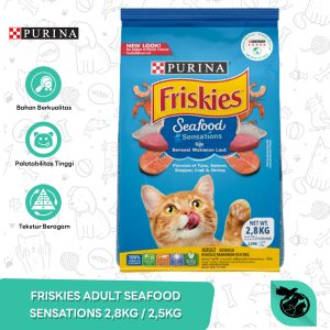Friskies Seafood Sensations Adult Dry Cat Food Makanan Kucing Dewasa 2.5kg