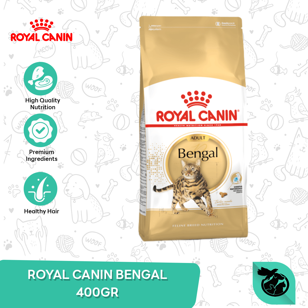 Royal Canin Bengal Adult Dry Cat Food Makanan Kucing Dewasa 400gr