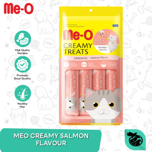Meo Creamy Treats Salmon Wet Cat Food Snack Kucing 15gr x 4