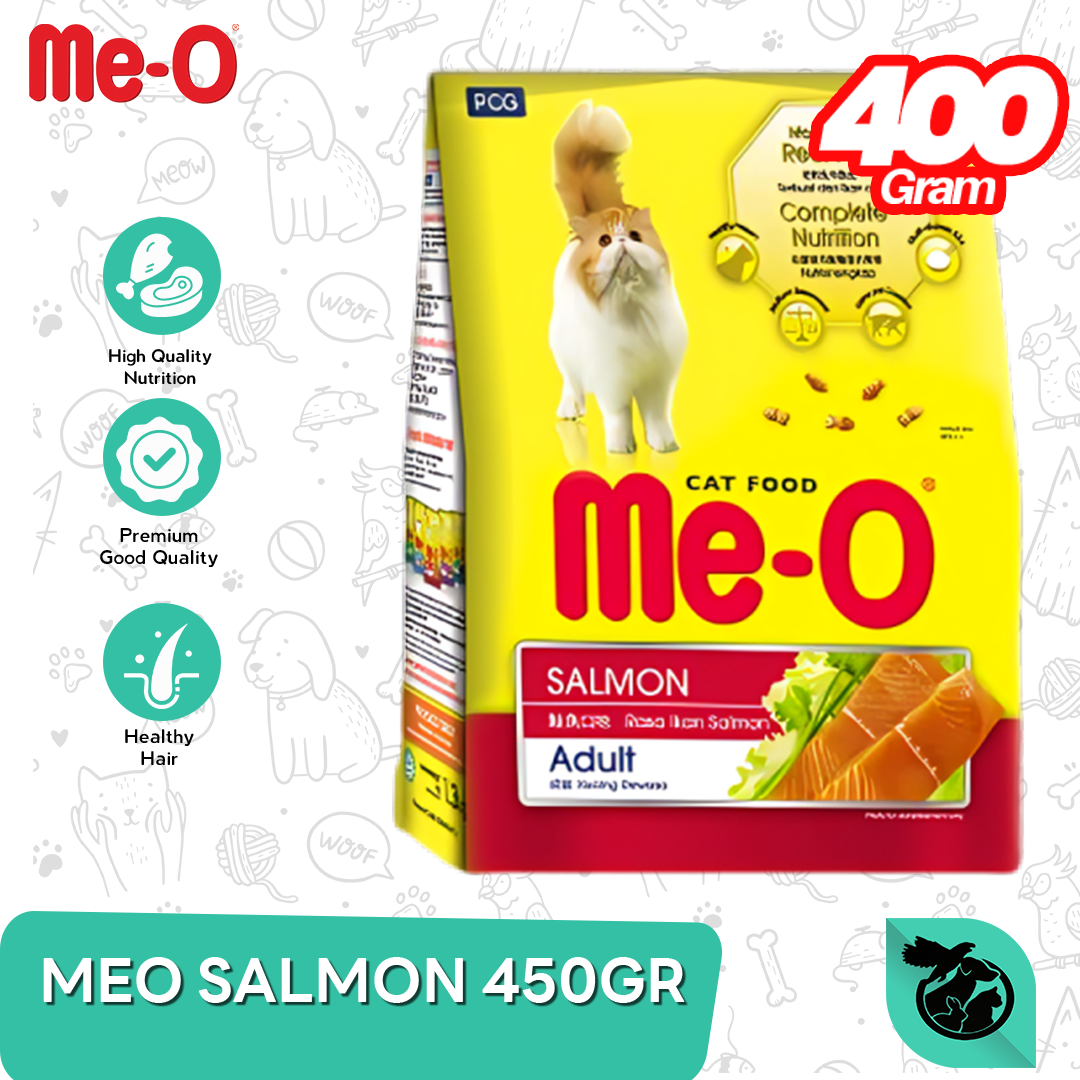 Meo Salmon Adult Dry Cat Food Makanan Kucing Dewasa 450gr
