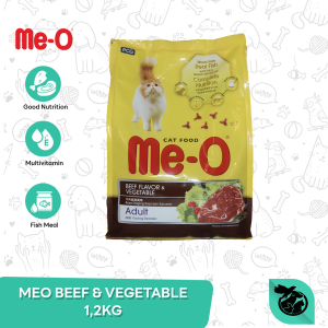 Meo Beef Adult Dry Cat Food Makanan Kucing Dewasa 1.2kg