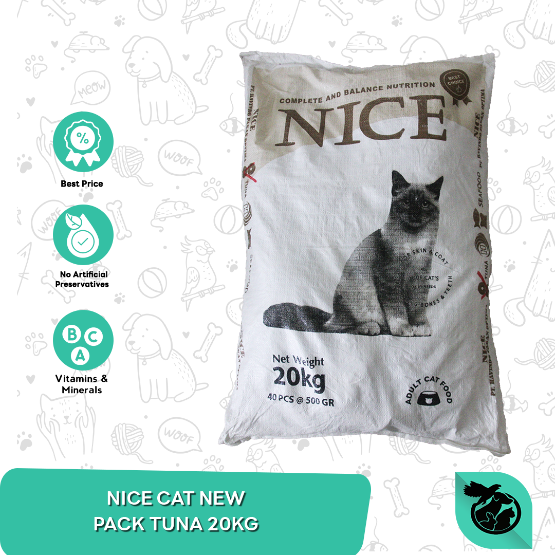 Makanan Kucing Nice Cat Tuna Cat Food Karungan 20Kg