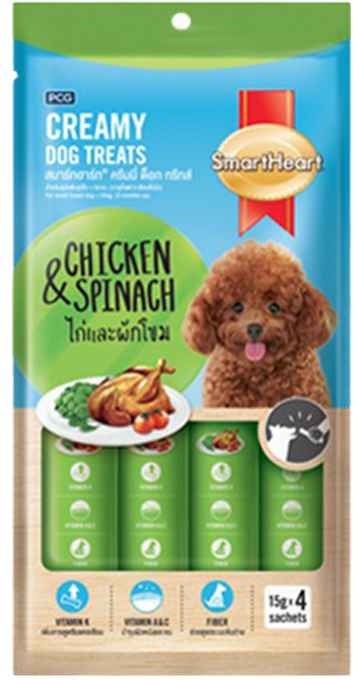 Smartheart Creamy Dog Treats Wet Food Snack Anjing 15gr x 4 - Image 4
