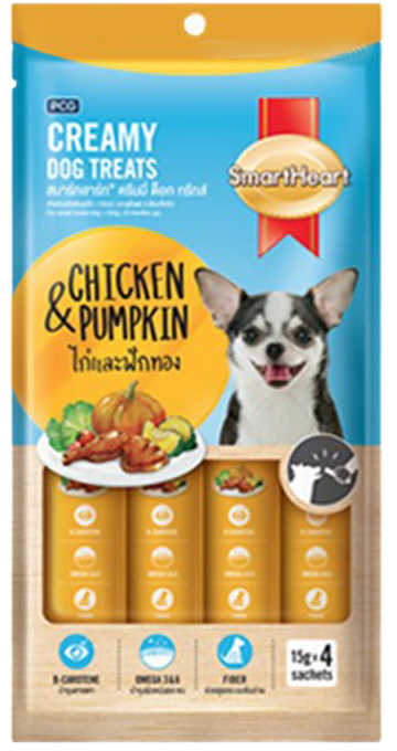 Smartheart Creamy Dog Treats Wet Food Snack Anjing 15gr x 4 - Image 2