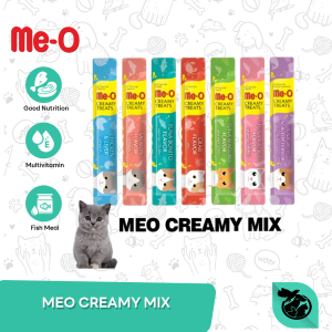 Meo Creamy Treats Mix Wet Cat Food Snack Kucing 15gr x 4