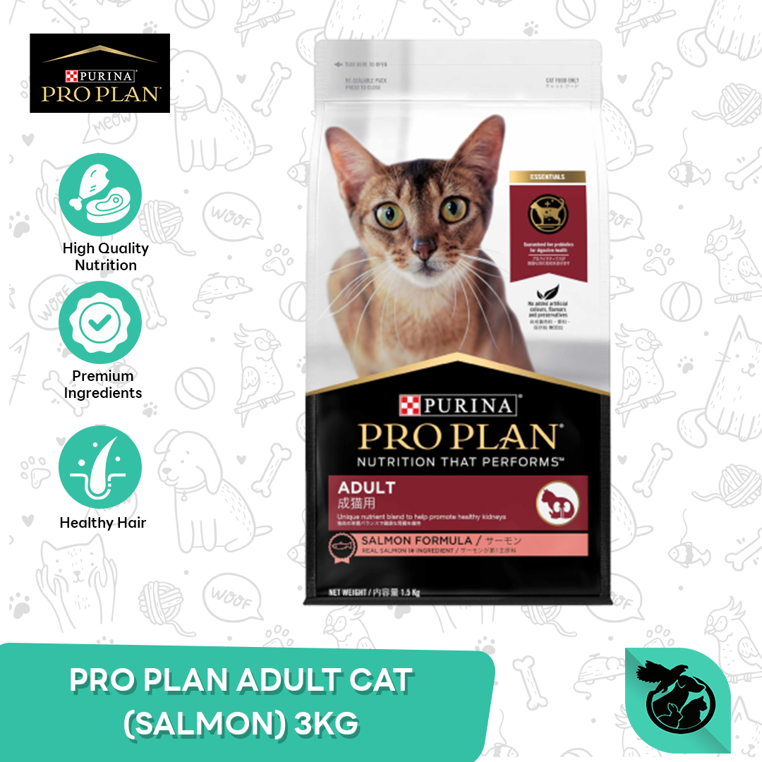 ProPlan Makanan Kucing Dewasa Adult Pro Plan Cat Food Salmon 3 KG