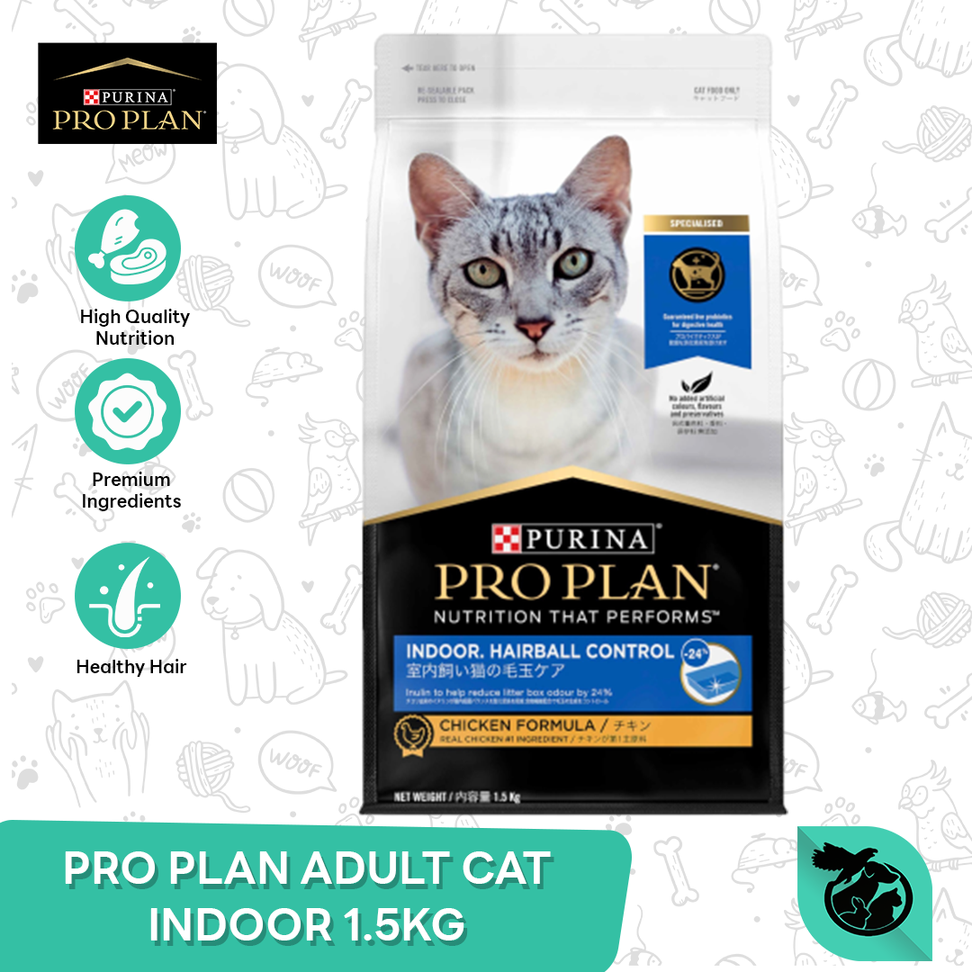 Cat Food Indoor - Makanan Kucing Dalam Rumah - ProPlan House Cat 2.5 Kg