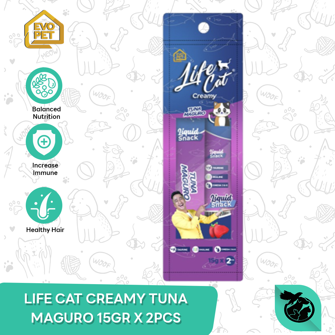 Life Cat Creamy Snack Cemilan Kucing Liquid 15 Gram - Image 4