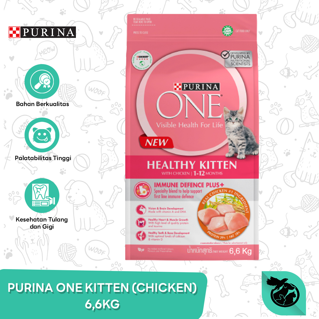 Purina One Makanan Anak Kucing Cat Food Kitten Chicken 6.6 KG