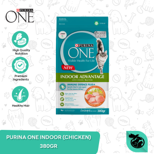 Purina One Makanan Kucing Dewasa Rumahan Cat Food Indoor Chicken 380GR