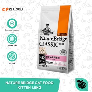 Nature Bridge Kitten Cat Food Makanan Anak Kucing 1.5 KG