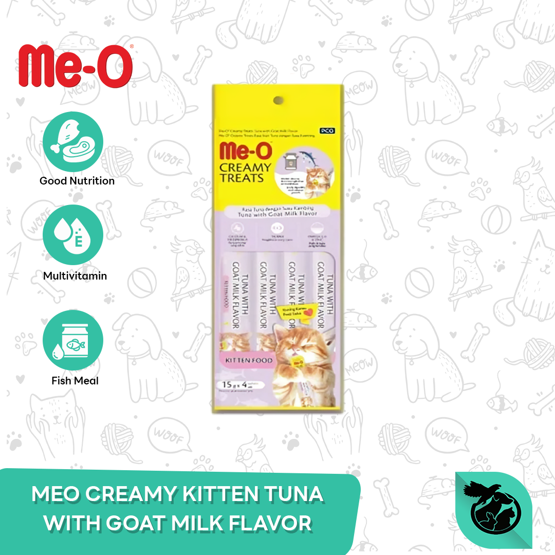 Meo Creamy Treats Wet Cat Food Snack Kucing 15gr x 4