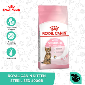 Royal Canin Sterilised Kitten Dry Cat Food Makanan Anak Kucing 400gr