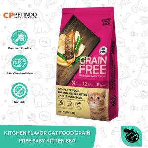 Kitchen Flavor Grain Free Baby Kitten Cat Dry Food Makanan Kucing 8 KG