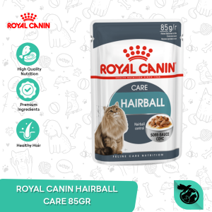 Royal Canin Hairball Care Adult Wet Pouch Cat Food Makanan Kucing Dewasa 85gr