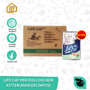 Life Cat Pouch Wet Food Makanan Kucing 85gr (1 DUS/24pcs)