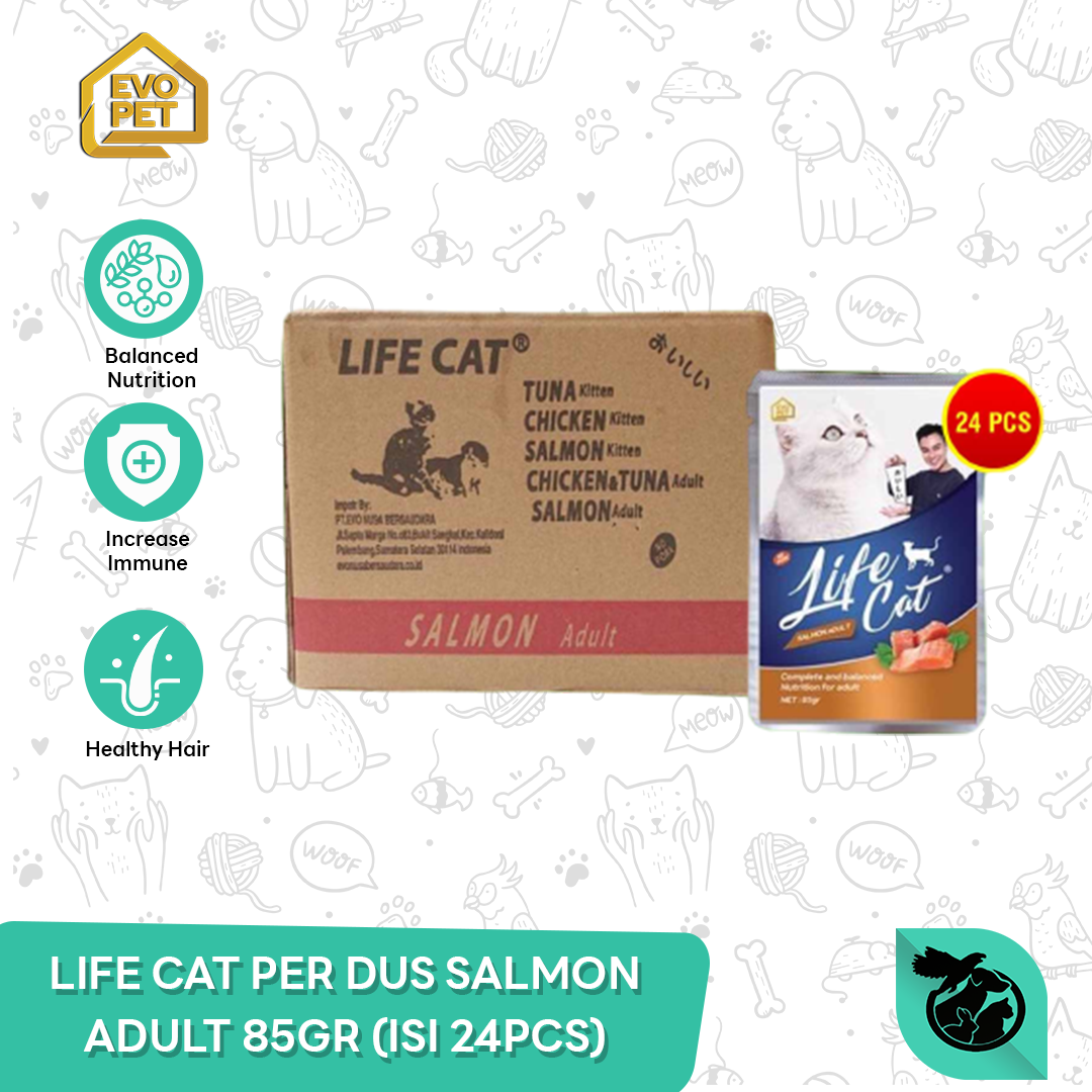 Life Cat Pouch Wet Food Makanan Kucing 85gr (1 DUS/24pcs) - Image 2