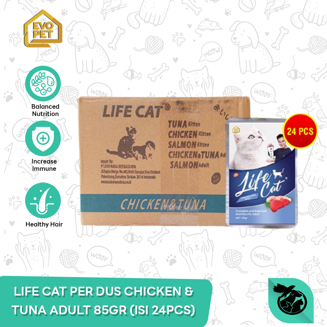 Life Cat Pouch Wet Food Makanan Kucing 85gr (1 DUS/24pcs) - Image 4