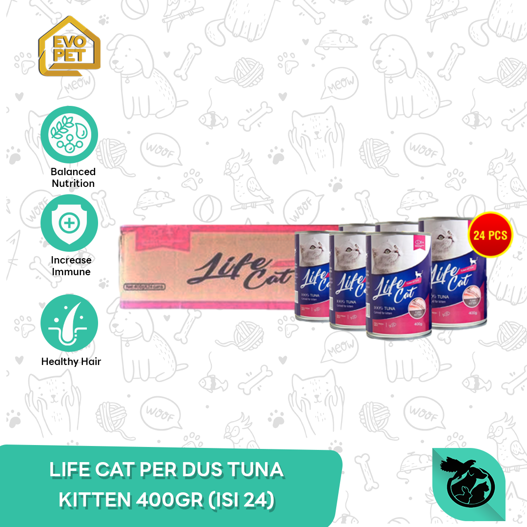 Life Cat Can Wet Food Makanan Kucing Kaleng 400gr (1 DUS/24pcs) - Image 4