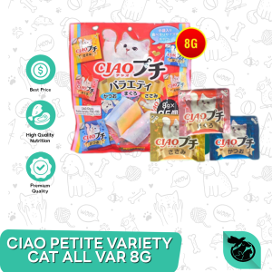 Ciao Petite Variety Snack Cemilan Kucing Cat Food Treats 8 Gram