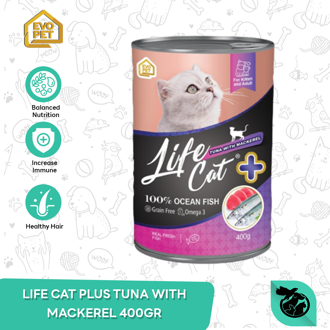 Life Cat Plus Can Wet Food Makanan Kucing Kaleng 400gr - Image 3