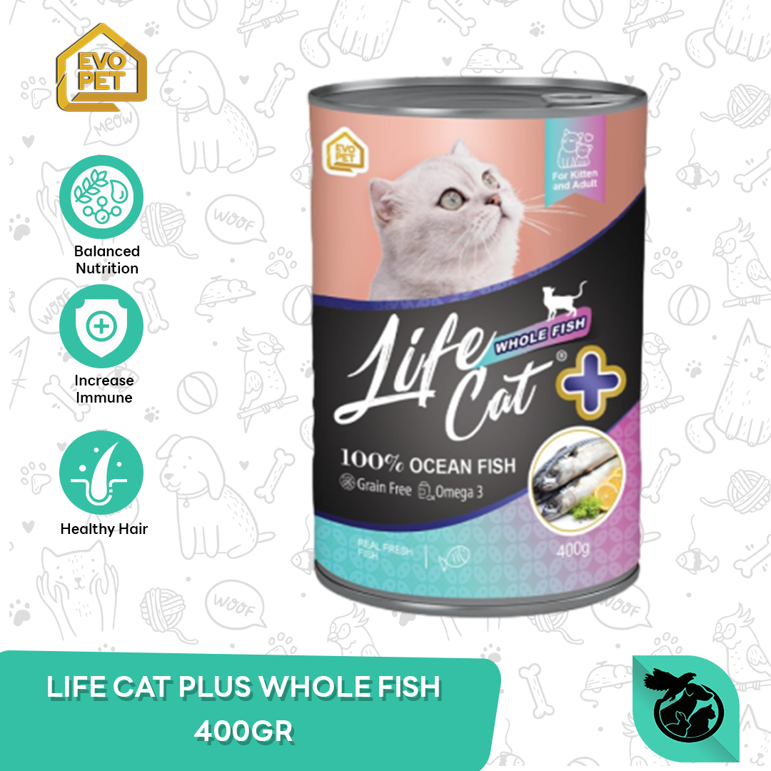Life Cat Plus Can Wet Food Makanan Kucing Kaleng 400gr - Image 2