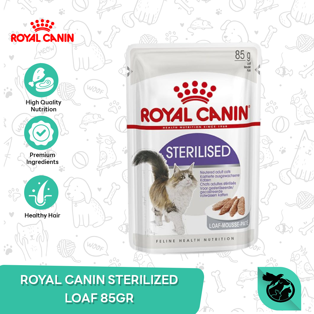 Royal Canin Sterilised Adult Wet Pouch Cat Food Makanan Kucing Dewasa 85gr - Image 2
