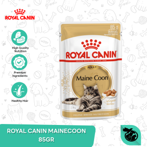 Royal Canin Maine Coon Adult Wet Pouch Cat Food Makanan Kucing Dewasa 85gr