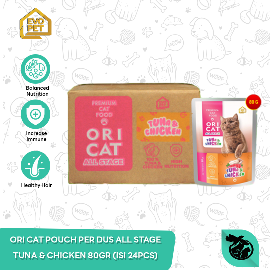 Ori Cat Pouch Wet Food Makanan Kucing 80gr (1 DUS/24pcs) - Image 3