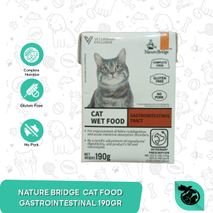 Makanan Kucing Nature Bridge Wet gastro intestinal Cat 190 gram