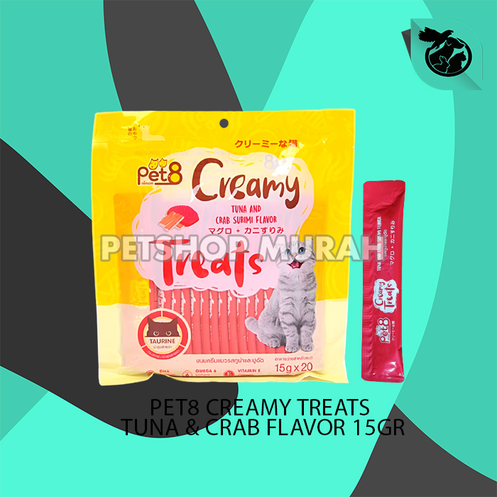 PET8 Creamy Treats Wet Cat Food Snack Kucing 15gr Satuan - Image 2
