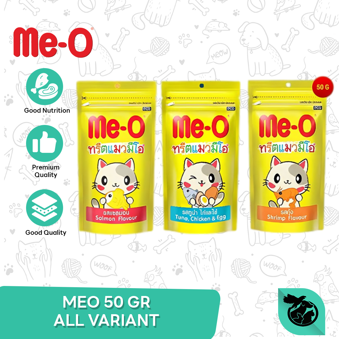 Meo Treats Dry Cat Food Snack Kucing 50gr
