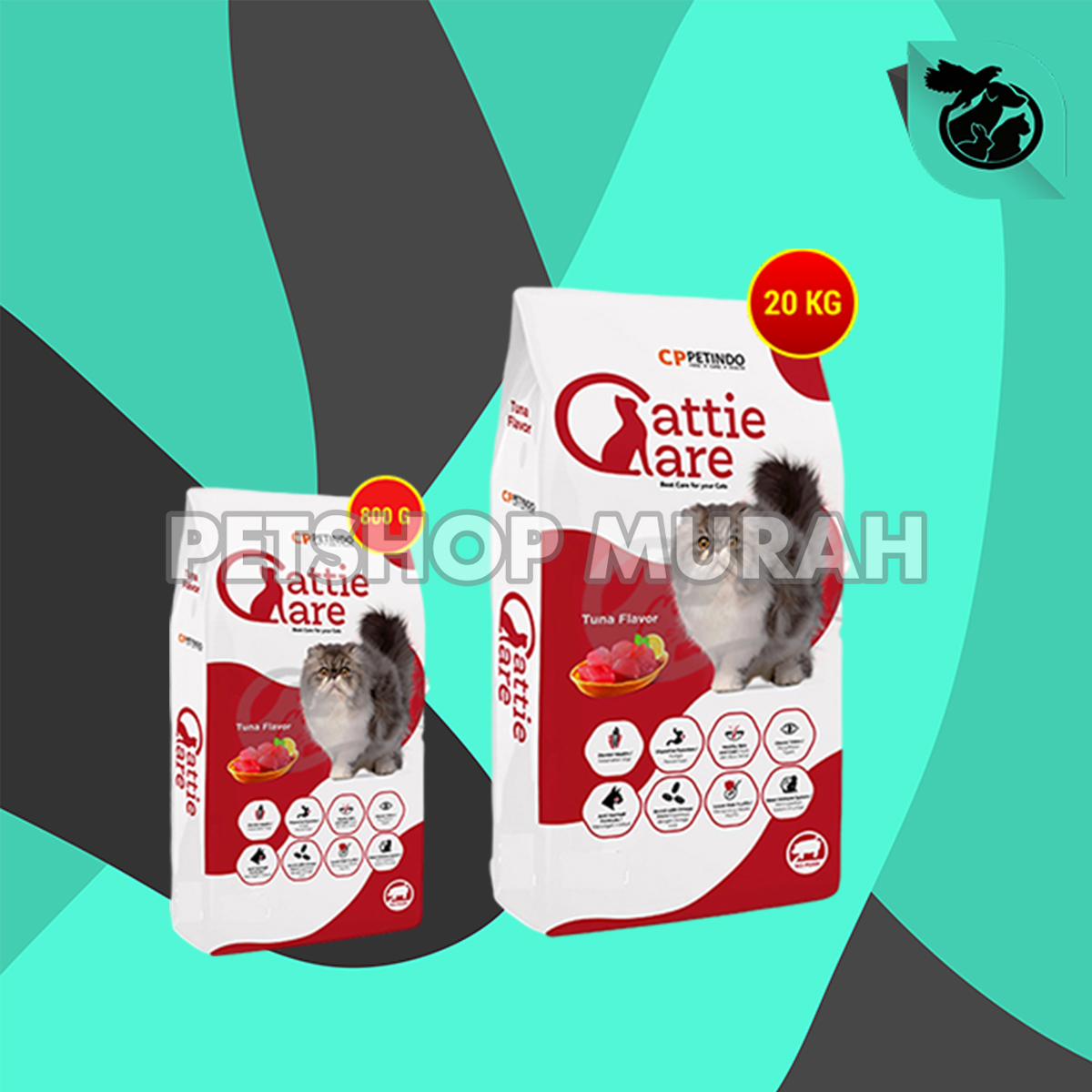 Cattie Care Adult Dry Cat Food Makanan Kucing Dewasa 20kg
