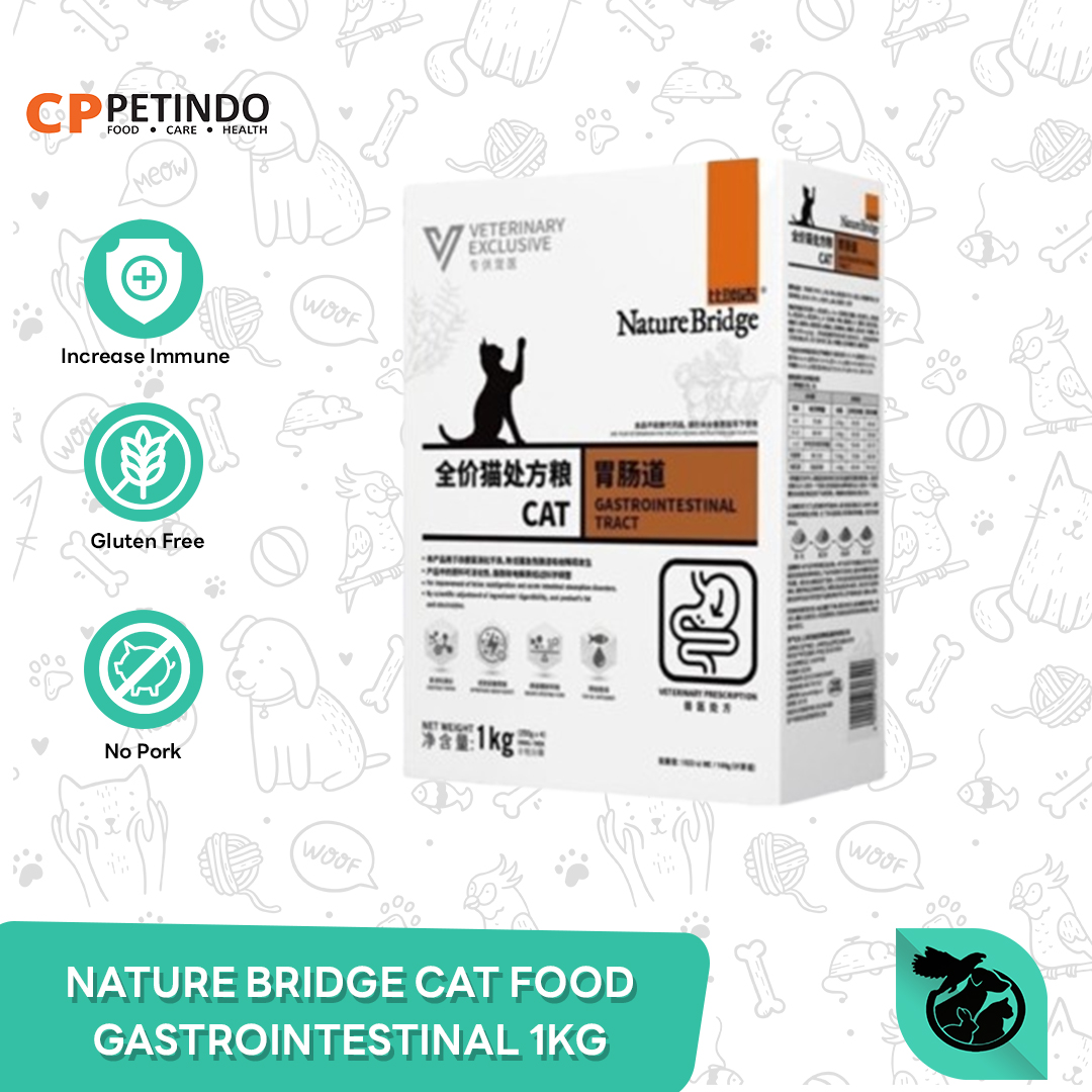 Makanan Kucing Nature Bridge Wet gastro intestinal Cat 1 KG