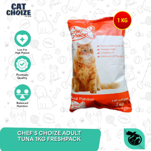 Chef's Choice Adult Dry Cat Food Makanan Kucing Dewasa 1kg Fresh Pack