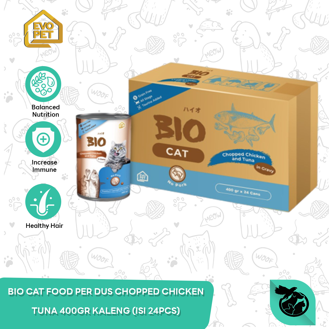 Makanan Basah Kucing Bio Cat Kaleng Can Wet Food 400gr Grosir 24pcs - Image 2