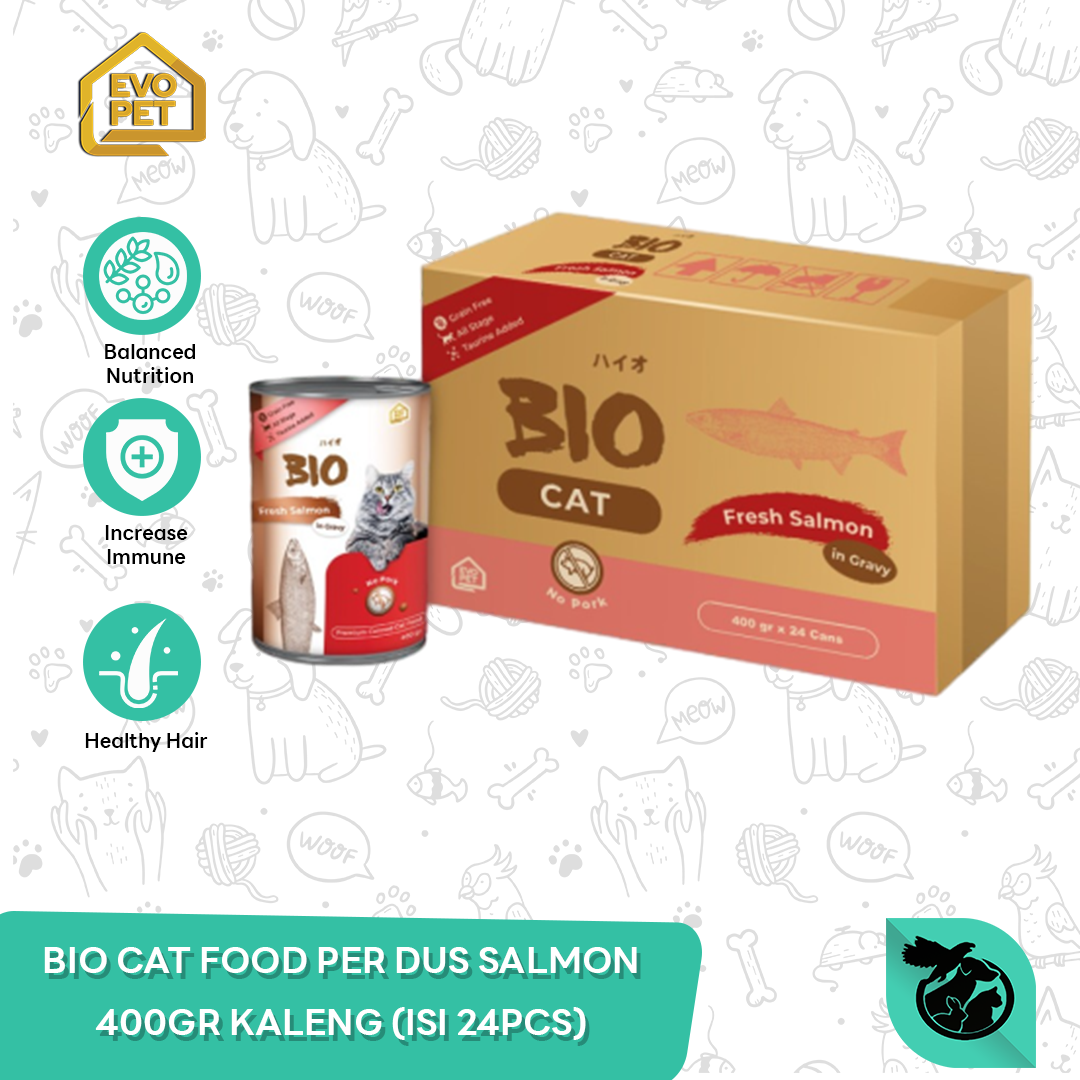 Makanan Basah Kucing Bio Cat Kaleng Can Wet Food 400gr Grosir 24pcs - Image 3