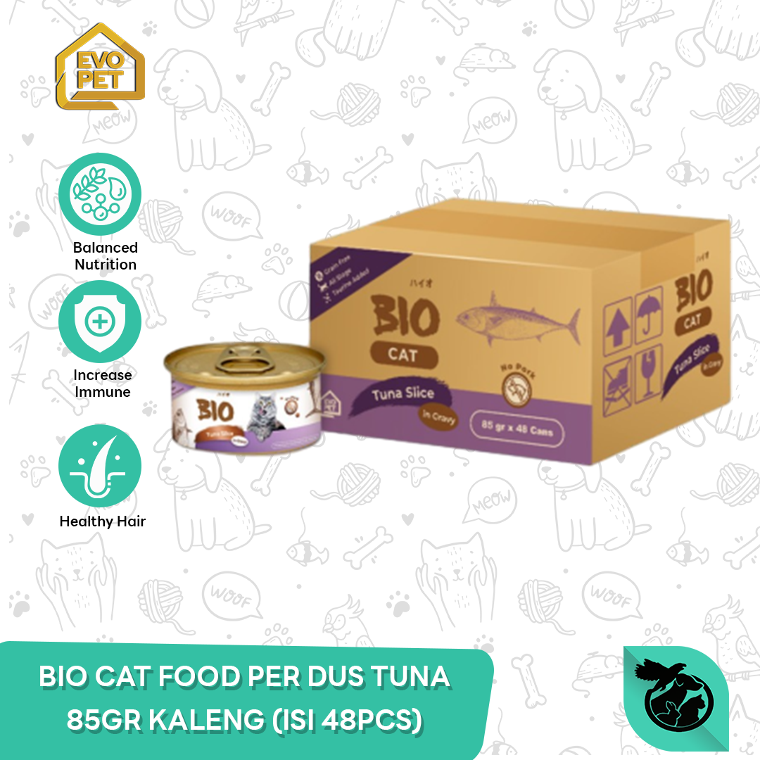 Makanan Basah Kucing Bio Cat Kaleng Can Wet Food 85gr Grosir Dus 48pcs - Image 2
