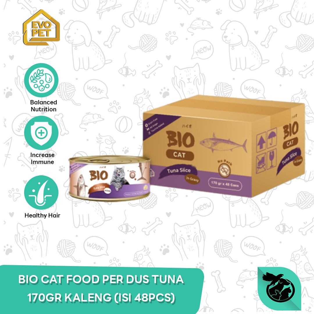 Makanan Basah Kucing Bio Cat Kaleng Cat WetFood 170gr Grosir Dus 48pcs - Image 3