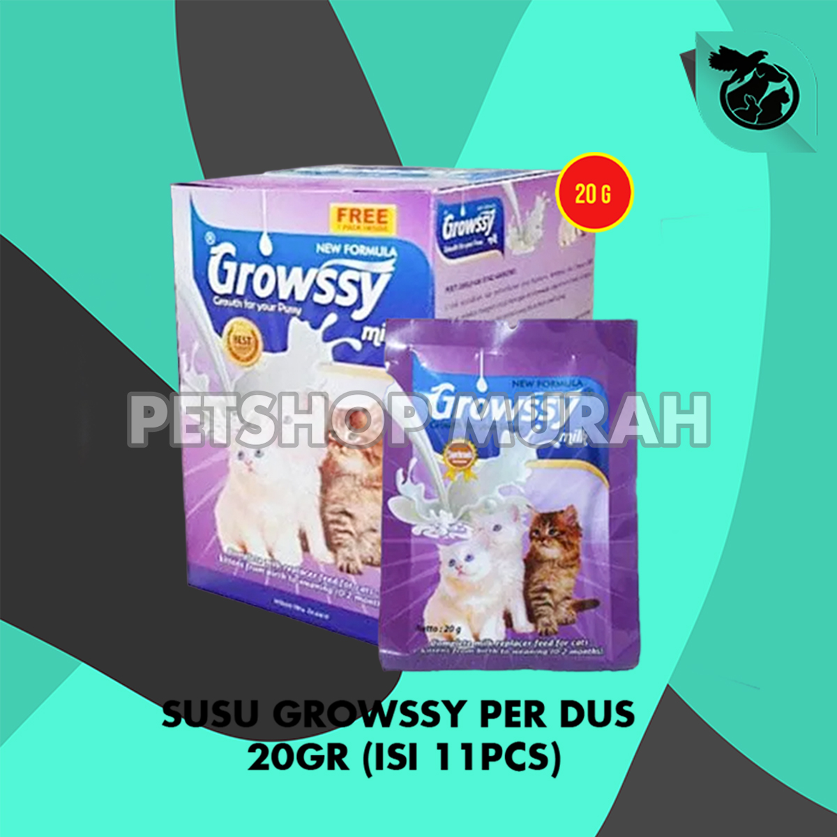 Growssy Cat Milk Susu Anak Kucing 20gr