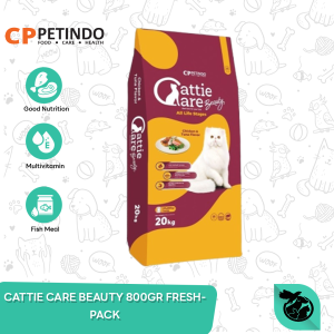 Cattie Care Adult Dry Cat Food Makanan Kucing Dewasa 800gr & 1Kg Fresh Pack