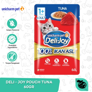 Deli Joy Pouch Wet Cat Food Makanan Kucing 60gr