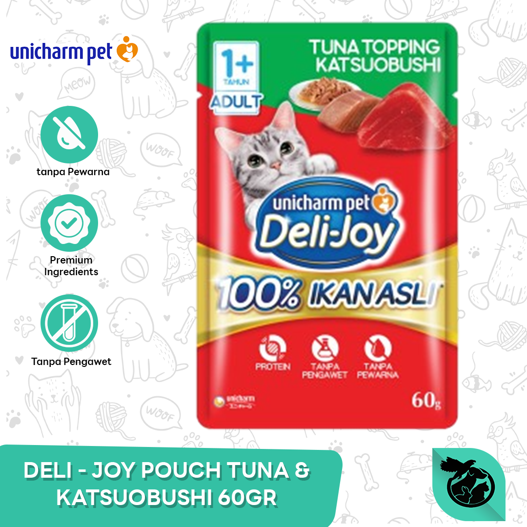 Deli Joy Pouch Wet Cat Food Makanan Kucing 60gr - Image 2