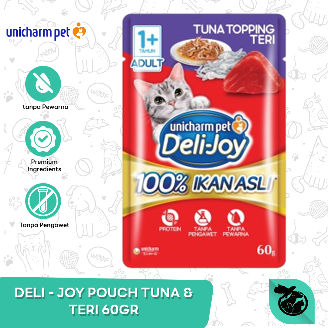 Deli Joy Pouch Wet Cat Food Makanan Kucing 60gr - Image 3