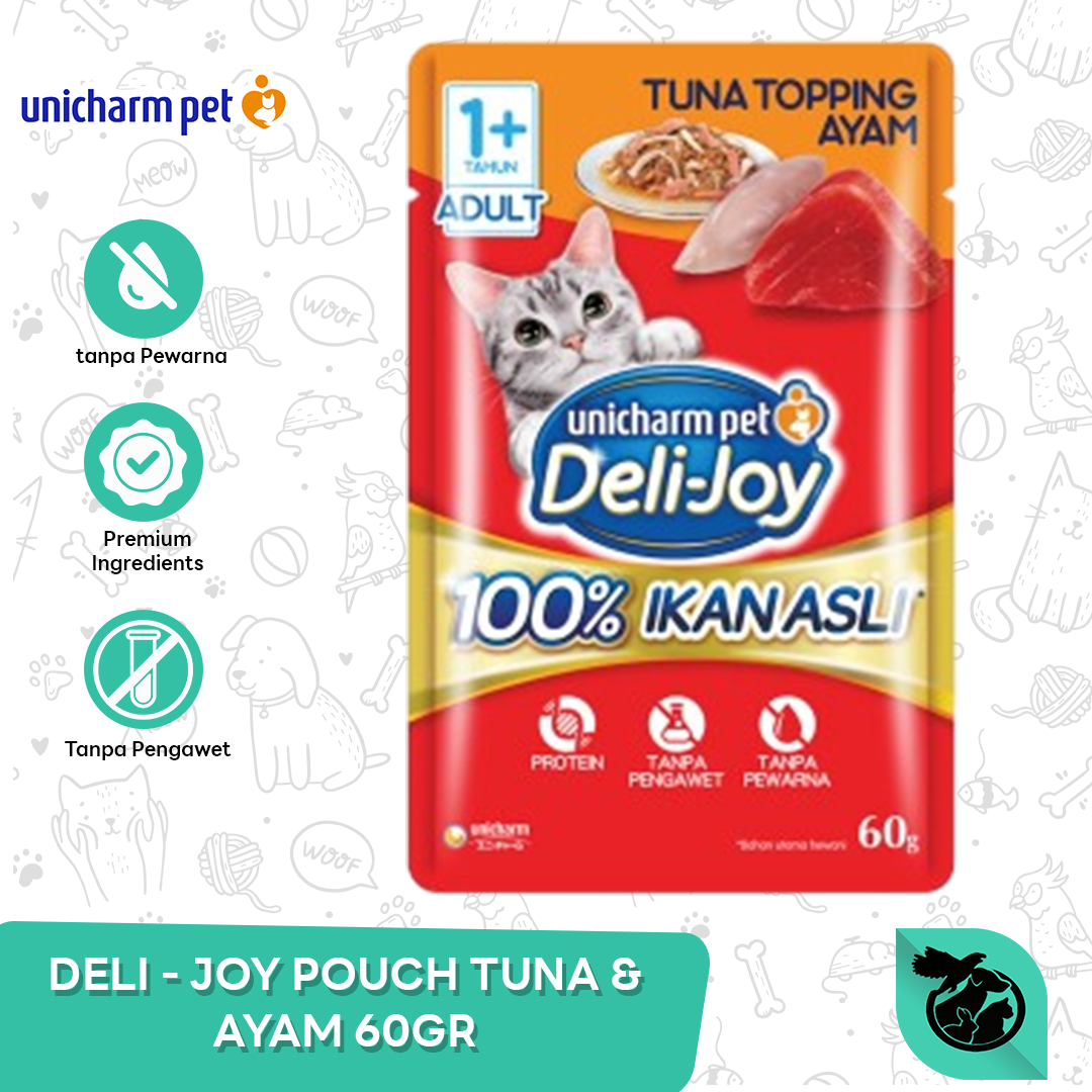 Deli Joy Pouch Wet Cat Food Makanan Kucing 60gr - Image 4