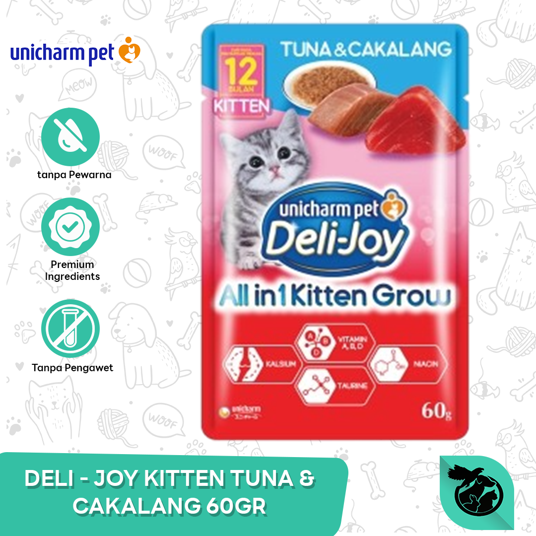 Deli Joy Pouch Wet Cat Food Makanan Kucing 60gr - Image 5
