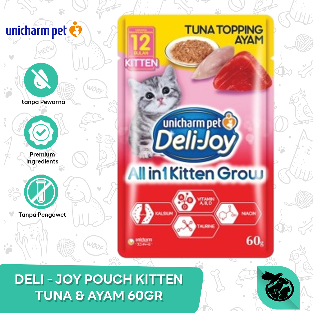 Deli Joy Pouch Wet Cat Food Makanan Kucing 60gr - Image 6