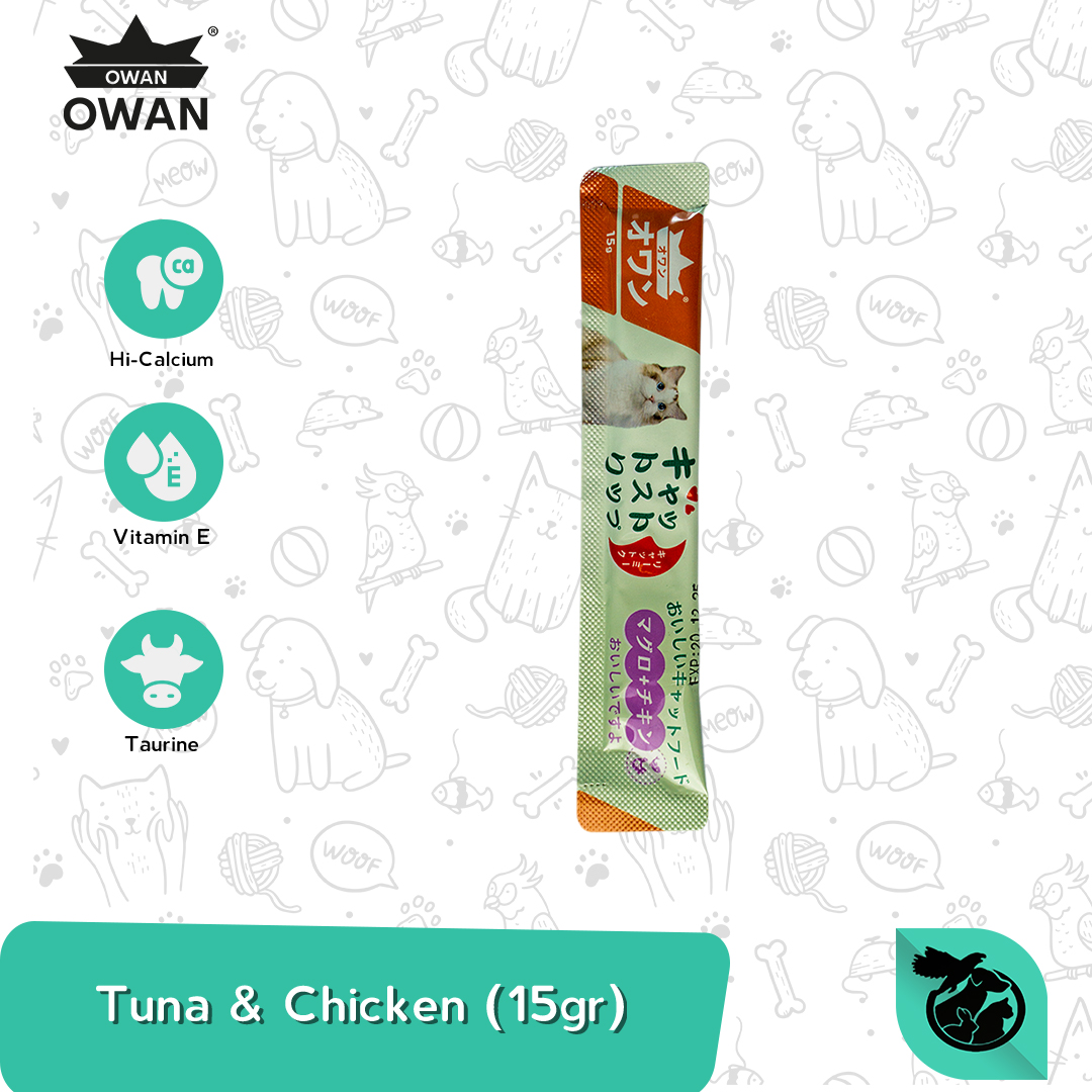 Owan Creamy Treats Wet Cat Food Snack Kucing 14gr Satuan - Image 3